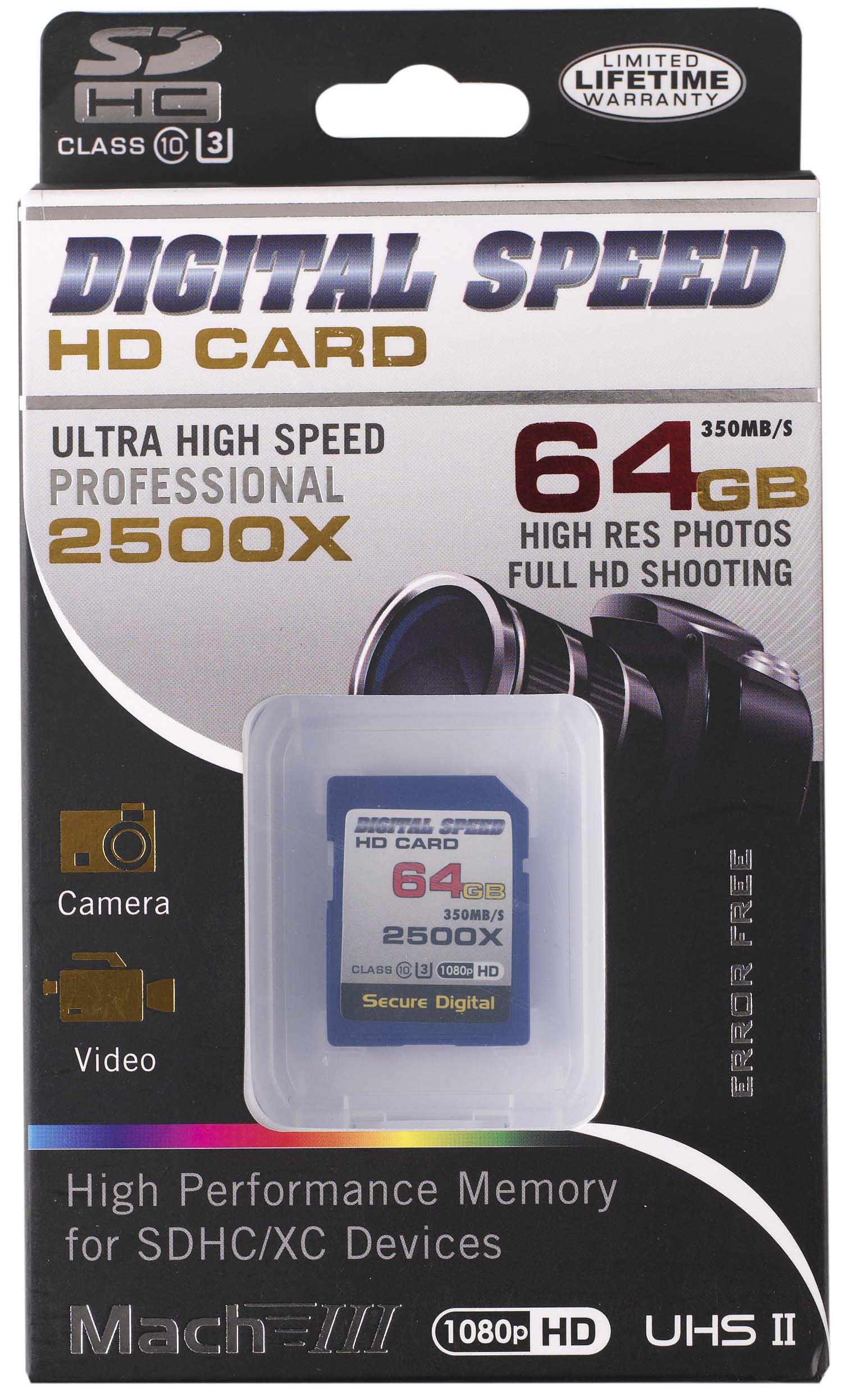 42nd Street Photo - Digital Speed DS64GB2500SD - 2500X - Digital Memory ...
